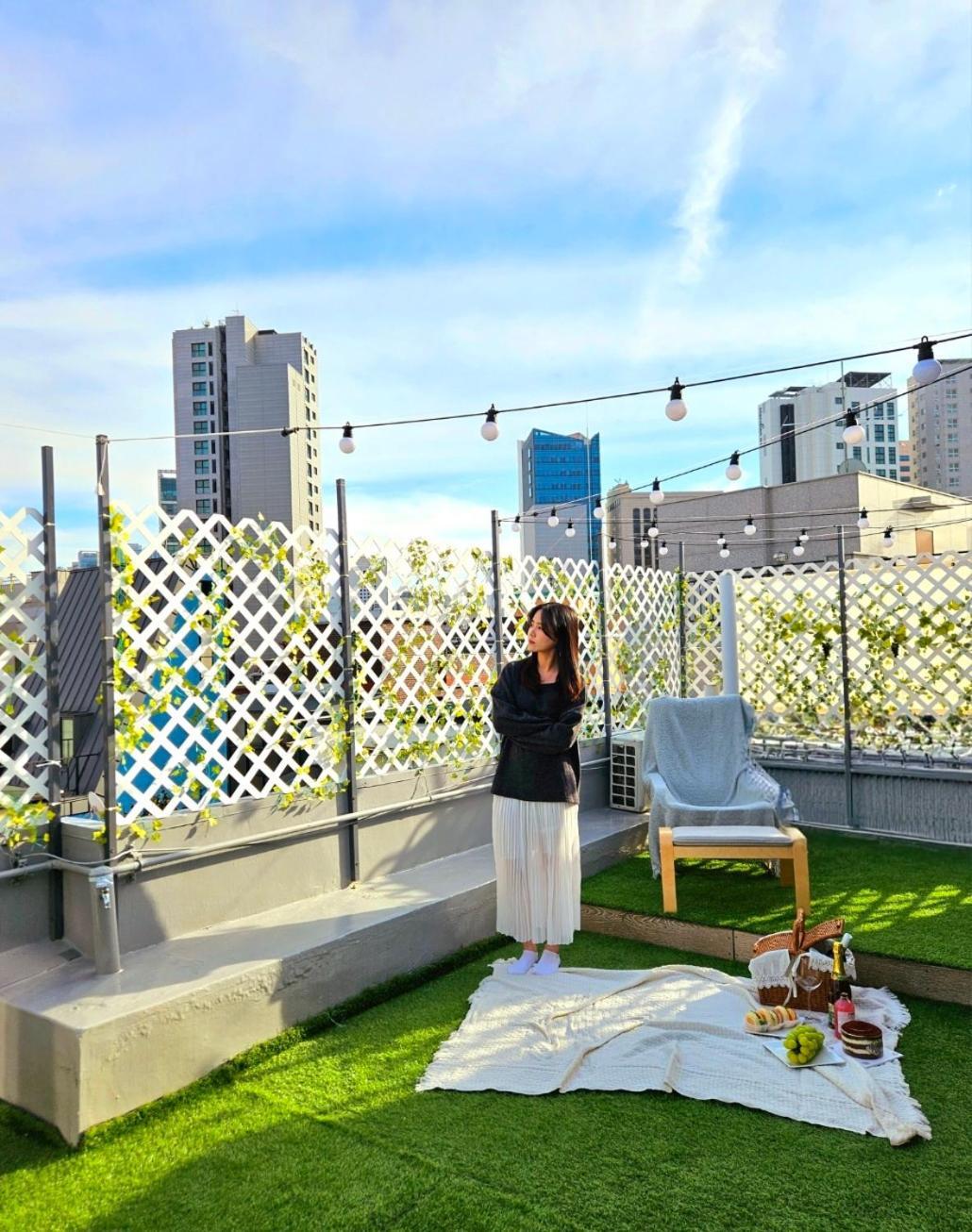 Yongsan Cozy Castle With Rooftop Garden For Families วิลล่า